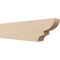 Ekena Millwork 4in. W x 8in. H x 32in. L Ridgewood Woodgrain TimberThane Rafter Tail, Primed Tan RFTUR04X08X32RIDRCPR - alternate 1